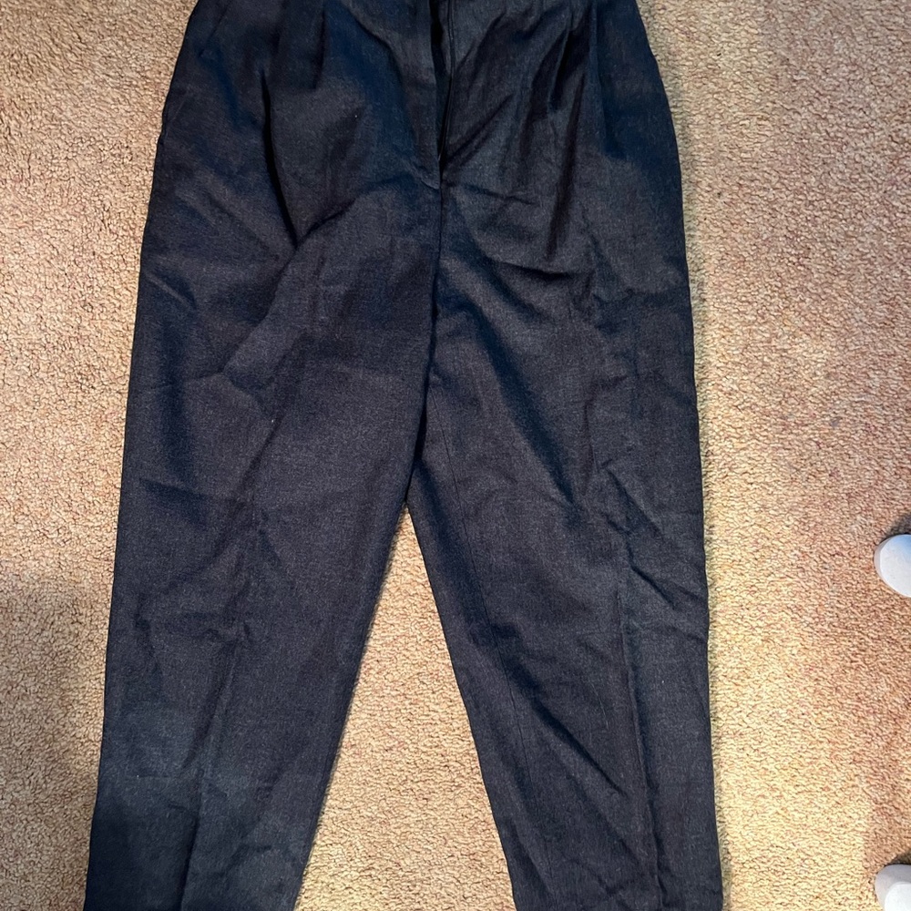 Kelly Harper Petites Gray Wool Slacks